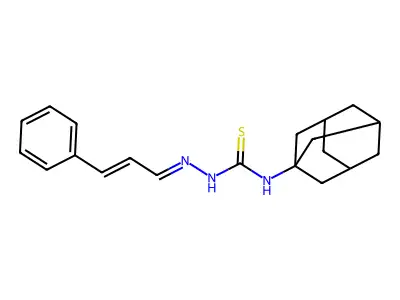 1-(1-Adamantyl)-3-(cinnamylideneamino)thiourea structure