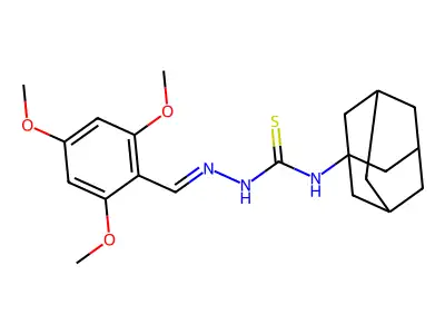 1-(1-Adamantyl)-3-[(2,4,6-trimethoxyphenyl)methylideneamino]thiourea structure