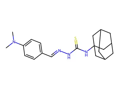 1-(1-Adamantyl)-3-[[4-(dimethylamino)phenyl]methylideneamino]thiourea structure