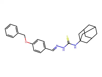 1-(1-Adamantyl)-3-[(4-phenylmethoxyphenyl)methylideneamino]thiourea structure