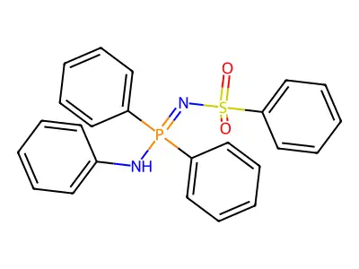 N-[anilino(diphenyl)phosphoranylidene]benzenesulfonamide structure