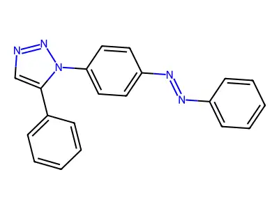 1H-1,2,3-Triazole, 5-phenyl-1-[4-(2-phenyldiazenyl)phenyl]- structure