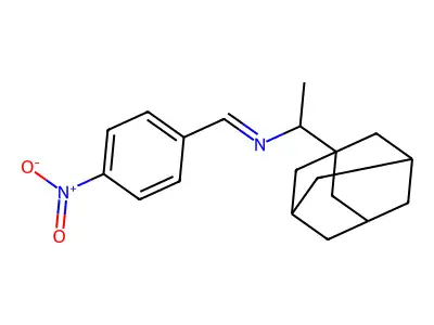 1-(1-adamantyl)-N-(4-nitrobenzylidene)ethanamine structure