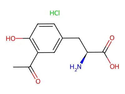 3-Acetyl-L-tyrosine structure