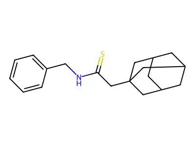 2-(Adamantan-1-YL)-N-benzylethanethioamide structure
