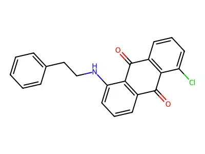 1-Chloro-5-(phenethylamino)anthracene-9,10-dione structure