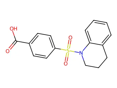 4-(1,2,3,4-Tetrahydroquinoline-1-sulfonyl)benzoic acid structure