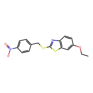 6-Ethoxy-2-((4-nitrobenzyl)thio)benzo[d]thiazole structure