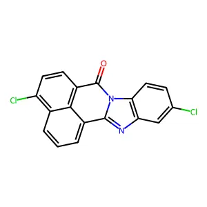4,11-dichloro-7H-benzimidazo[2,1-a]benzo[de]isoquinolin-7-one structure