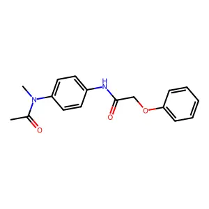 N-{4-[acetyl(methyl)amino]phenyl}-2-phenoxyacetamide structure