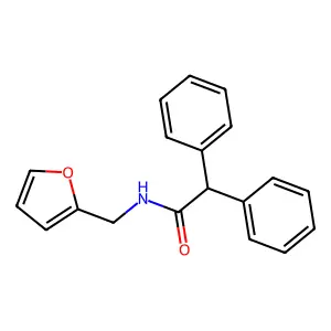 N-(furan-2-ylmethyl)-2,2-diphenylacetamide structure