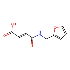 4-((Furan-2-ylmethyl)amino)-4-oxobut-2-enoic acid structure