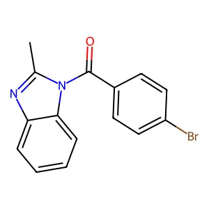 1-(4-bromobenzoyl)-2-methyl-1H-benzimidazole structure