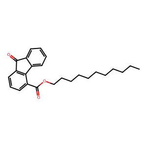 undecyl 9-oxo-9H-fluorene-4-carboxylate structure