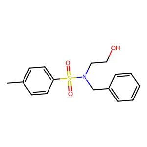 N-benzyl-N-(2-hydroxyethyl)-4-methylbenzenesulfonamide structure
