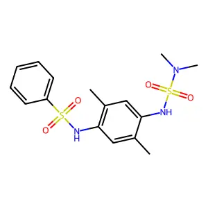 N-(4-((N,N-dimethylsulfamoyl)amino)-2,5-dimethylphenyl)benzenesulfonamide structure