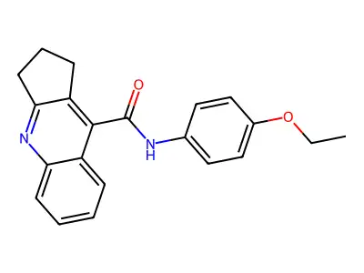 N-(4-ethoxyphenyl)-2,3-dihydro-1H-cyclopenta[b]quinoline-9-carboxamide structure