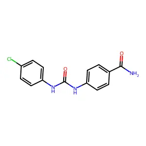 4-{[(4-Chlorophenyl)carbamoyl]amino}benzamide structure