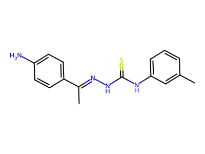 2-[(Z)-1-(4-Aminophenyl)ethylidene]-N-(3-methylphenyl)-1-hydrazinecarbothioamide structure