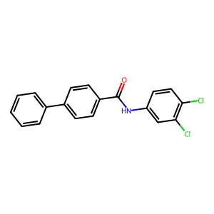 N-(3,4-dichlorophenyl)-4-biphenylcarboxamide structure