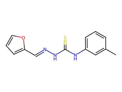 1-(Furan-2-ylmethylideneamino)-3-(3-methylphenyl)thiourea structure