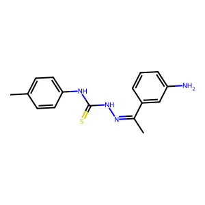 (E)-2-(1-(3-aminophenyl)ethylidene)-N-(p-tolyl)hydrazine-1-carbothioamide structure