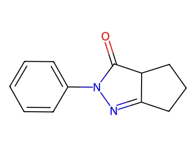 2-phenyl-3a,4,5,6-tetrahydrocyclopenta[c]pyrazol-3(2H)-one structure