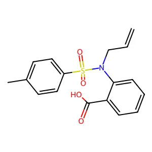 2-[(4-Methylphenyl)sulfonyl-prop-2-enylamino]benzoic acid structure
