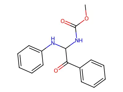 Methyl (2-oxo-2-phenyl-1-(phenylamino)ethyl)carbamate structure