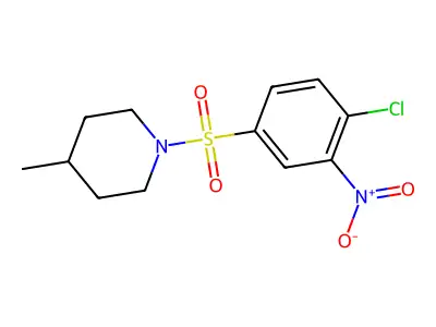 1-(4-Chloro-3-nitrobenzenesulfonyl)-4-methylpiperidine structure
