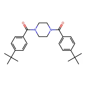 1,4-Bis(4-tert-butylbenzoyl)piperazine structure