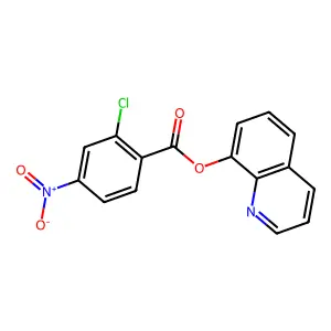 Quinolin-8-yl 2-chloro-4-nitrobenzoate structure