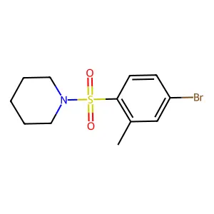 1-((4-Bromo-2-methylphenyl)sulfonyl)piperidine structure