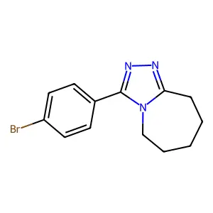 3-(4-bromophenyl)-6,7,8,9-tetrahydro-5H-[1,2,4]triazolo[4,3-a]azepine structure
