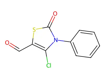 4-Chloro-2-oxo-3-phenyl-2,3-dihydro-1,3-thiazole-5-carbaldehyde structure