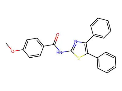 N-(4,5-Diphenyl-thiazol-2-yl)-4-methoxy-benzamide structure
