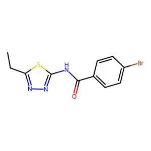 4-溴-N-(5-乙基-1,3,4-噻二唑-2-基)苯甲酰胺 structure