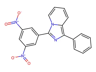 3-(3,5-Dinitrophenyl)-1-phenylimidazo[1,5-a]pyridine structure