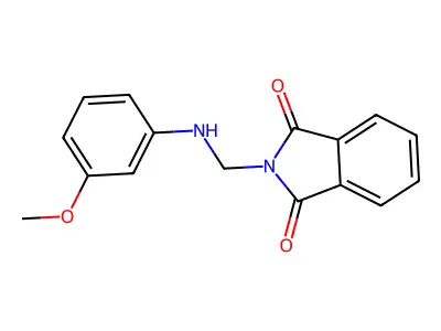 2-{[(3-methoxyphenyl)amino]methyl}-1H-isoindole-1,3(2H)-dione structure