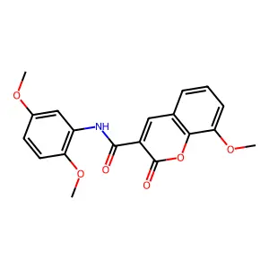 N-(2,5-dimethoxyphenyl)-8-methoxy-2-oxo-2H-chromene-3-carboxamide structure