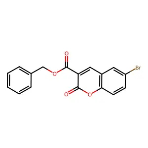 benzyl 6-bromo-2-oxo-2H-chromene-3-carboxylate structure