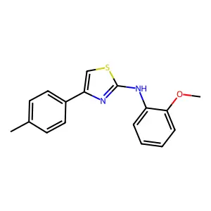 N-(2-methoxyphenyl)-4-(4-methylphenyl)-1,3-thiazol-2-amine structure