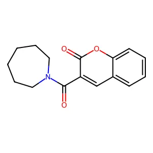 3-(azepane-1-carbonyl)-2H-chromen-2-one structure