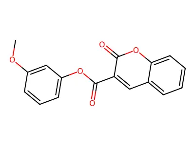 3-methoxyphenyl 2-oxo-2H-chromene-3-carboxylate structure
