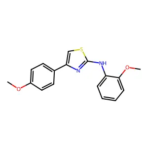 N-(2-methoxyphenyl)-4-(4-methoxyphenyl)-1,3-thiazol-2-amine structure