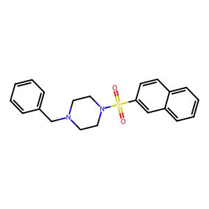 1-Benzyl-4-(naphthalene-2-sulfonyl)piperazine structure