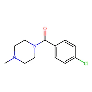 1-(4-Chlorobenzoyl)-4-methylpiperazine structure
