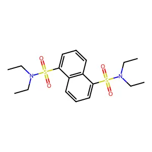 ({5-[(Diethylamino)sulfonyl]naphthyl}sulfonyl)diethylamine structure