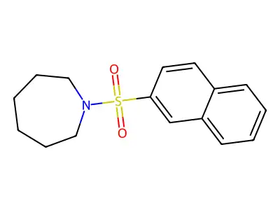 1-Naphthalen-2-ylsulfonylazepane structure
