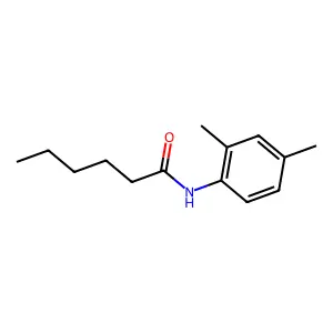 N-(2,4-dimethylphenyl)hexanamide structure